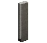 Ilcom 100mm Left End Elegant Finish For Steel Skirting Board Fc - Black Brushed
