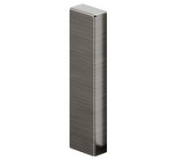 Ilcom 100mm Right End Elegant Finish For Steel Skirting Board Fc - Black Brushed