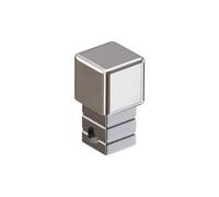 Ilcom Corner Finishing Cap Pq For Stainless Steel Profiles 8 mm - Silver Polished