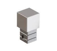 Ilcom Corner Finishing Cap Pqs For Stainless Steel Profiles 12 mm - Silver Polished