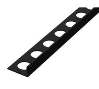 Ilcom Decorative Profile J 8mm X 2700mm X 0.6mm Black Matt Stainless Steel