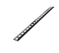 Ilcom Decorative Profile J 8mm X 2700mm X 0.6mm Grey Brushed Stainless Steel