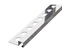 Ilcom Decorative Profile Qs 10mm X 2700mm X 0.6mm Silver Polished Stainless Steel