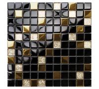 Ilcom Glass Mosaic On Mesh For Bathroom Or Kitchen 300mm X 300mm - Monte Carlo