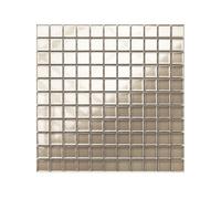 Ilcom Glass Mosaic On Mesh For Bathroom Or Kitchen 300mm X 300mm - Pale Gold