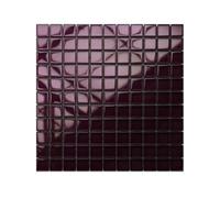 Ilcom Glass Mosaic On Mesh For Bathroom Or Kitchen 300mm X 300mm - Purple Eggplant