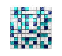 Ilcom Glass Mosaic On Mesh For Bathroom Or Kitchen 300mm X 300mm - Rio De Janeiro