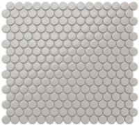 Ilcom Mosaic Tile Sheet In Ceramic On Mesh 29.3Cm X 31.7Cm - Grey Bubbles