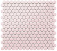Ilcom Mosaic Tile Sheet In Ceramic On Mesh 31.7Cm X 29.3Cm - Pink Panther