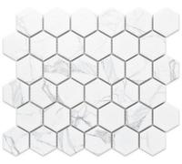 Ilcom Mosaic Tile Sheet In Ceramic On Mesh 32.3Cm X 27.7Cm - Marble Honey
