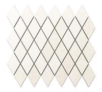 Ilcom Stoneware Mosaic On Mesh For Bathroom Or Kitchen 292mm X 250mm - White Cream Romb