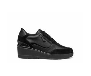Ilde Breathable Wedge Trainers Black