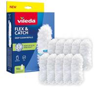 ILEDA Flex & Catch Spare Parts 5 Pieces Flex & Catch Replacement Dust Cleaning Tool Flex & Catch Soft Microfiber Refill, 360° Cleaning (10)
