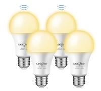 ILEEDear LED E27 Motion Sensor Radar 5.8GHz Bulb, 11W Warm White 3000K - for Patio, Garden, Entrance & Hallway (4 Pack). Not for Indoors.