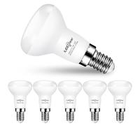 ILEEDear Reflector R50 E14 Light Bulb, 7W LED SpotLights, Screw in Light Bulb, 770LM, 2700K Warm White Small Edison Screw Energy Saving LED Bulbs, Bulbs for Ceiling Lights, Non-dimmable, Pack of 6