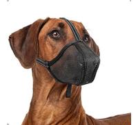 ILEPARK Dog Muzzle for Dogs, Soft Mesh Muzzle Adjustable Fit for Puppy Small Medium Large Dogs, Mouth Cover Anti- Biting Anti-Chewing, Breathable(XL, Black)