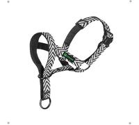 ILEPARK Headcollar with Fashin Design, Adjustable Lightweight Dog Head Collar for Small Medium Large Dogs, Prevents Pulling& Flopping(L, Vstyle Black)