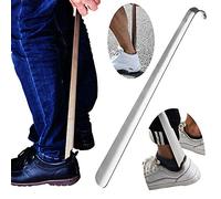 ILESOWE BFDYY Metal Shoe Horn Long Handle for Seniors,18" Long Shoes Horn for Women,Men,Kids Boots,Premium Shoehorn,Shoe Tongue,Shoe Spoon Helper Stick Make it Easy: shoe horn long handle metal
