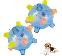 ILESTDG PetsBoro Dog Ball - Wicked Ball Air - De LED Balle Sautante Éclairage Animaux Jouets Musique Balles (2PCS)