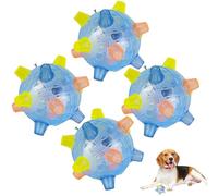 ILESTDG PetsBoro Dog Ball - Wicked Ball Air - De LED Balle Sautante Éclairage Animaux Jouets Musique Balles (4PCS)