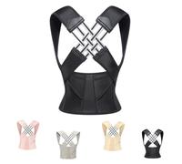 ILESTDG Trykavon SpineAlign™ Back Posture Corrector - Instant Back Pain Relief & Posture Support for Men & Women (Black,L)