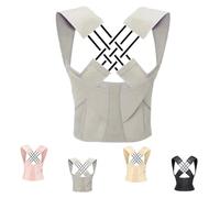 ILESTDG Trykavon SpineAlign™ Back Posture Corrector - Instant Back Pain Relief & Posture Support for Men & Women (Grey,L)