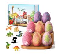 ILFD Group Ltd Dinosaur Collectible Bath Bomb Gift Set | Size: 8 Pack ILFD Group Ltd Multicolor 8 Pack
