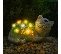 ILFD Group Ltd Solar Cat Garden Ornament 22Cm / 8.5"