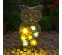 ILFD Group Ltd Solar Owl Garden Ornament 23Cm / 9" - Pack Of 3