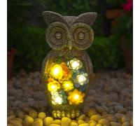 ILFD Group Ltd Solar Owl Garden Ornament 23Cm / 9" - Pack Of 6