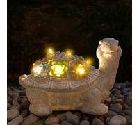 ILFD Group Ltd Solar Turtle Garden Ornament 25Cm / 10" - Pack Of 6