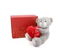 ILFD Group Ltd Valentines Day Hamper - Grey 'I Love you' Teddy ILFD Group Ltd Multicolor