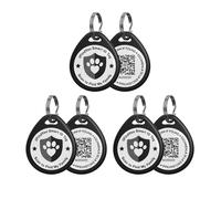 ILFindYou 3 Pack QR Code Dog Tags Personalized for Pets, Anti-Lost, Black | No Subscription or Fees, No APP Easy to Use, Modifiable Online Profile, Emergency Contacts, Real-time Scan Alerts, Photos