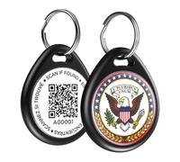 ilFindYou Dog Tags Personalized for Pets, Bald Eagle Pattern QR Code Dog Name Tags for Pet Collar, Online Profile, Scan Location Alerts, (Black Eagle)