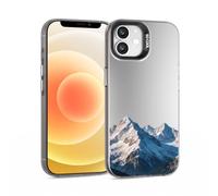 ILFINDYOU for iPhone 12/12 Pro Case, Mountains Pattern Design Soft TPU Shockproof Protective Phone Cover, Slim Fit with 1mm Raised Screen & 2mm Raised Camera Edge Protection for Women Men Girls