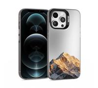 ILFINDYOU for iPhone 12 Pro Max Case, Mountains Pattern Design Soft TPU Shockproof Protective Phone Cover, Slim Fit with 1mm Raised Screen & 2mm Raised Camera Edge Protection for Women Men Girls