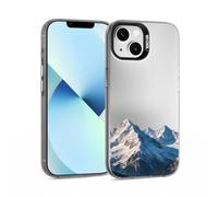 ILFINDYOU for iPhone 13 Case, Mountains Pattern Design Soft TPU Shockproof Protective Phone Cover, Slim Fit with 1mm Raised Screen & 2mm Raised Camera Edge Protection for Women Men Girls