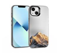 ILFINDYOU for iPhone 13 Case, Mountains Pattern Design Soft TPU Shockproof Protective Phone Cover, Slim Fit with 1mm Raised Screen & 2mm Raised Camera Edge Protection for Women Men Girls