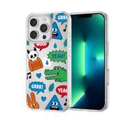 ILFINDYOU for iPhone 13 Pro Case, TPU, Drop Protection, Cartoon Sticker