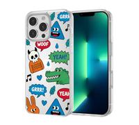 ILFINDYOU for iPhone 13 Pro Max Case, TPU, Drop Protect, Cartoon Sticker