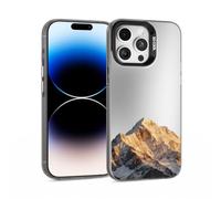 ILFINDYOU for iPhone 14 Pro Max Case, Mountains Pattern Design Soft TPU Shockproof Protective Phone Cover, Slim Fit with 1mm Raised Screen & 2mm Raised Camera Edge Protection for Women Men Girls