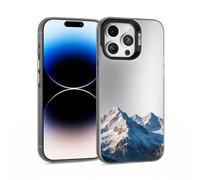 ILFINDYOU for iPhone 14 Pro Max Case, Mountains Pattern Design Soft TPU Shockproof Protective Phone Cover, Slim Fit with 1mm Raised Screen & 2mm Raised Camera Edge Protection for Women Men Girls