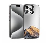 ILFINDYOU for iPhone 15 Pro Max Case, Mountains Pattern Design Soft TPU Shockproof Protective Phone Cover, Slim Fit with 1mm Raised Screen & 2mm Raised Camera Edge Protection for Women Men Girls