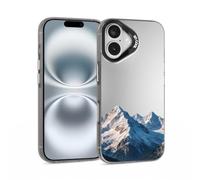 ILFINDYOU for iPhone 16 Case, Mountains Pattern Design Soft TPU Shockproof Protective Phone Cover, Slim Fit with 1mm Raised Screen & 2mm Raised Camera Edge Protection for Women Men Girls