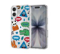 ILFINDYOU for iPhone 17 Case, TPU, Drop Protection, Cartoon Sticker