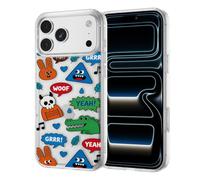 ILFINDYOU for iPhone 17 Pro Case, TPU, Drop Protection, Cartoon Sticker