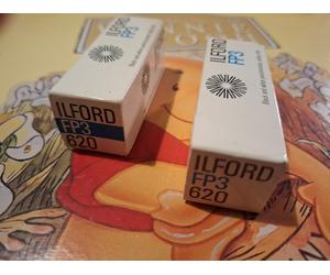Ilford FP3 620 Roll Film 1970s Unused Unopened Expired Lomography