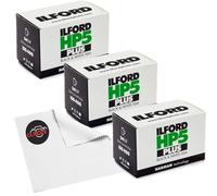 Ilford HP5 Plus Black & White 35mm Film Triple Pack (3 x 24 Exposures) ISO 400 Negative Film + Clikoze Microfiber Lens Cloth