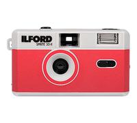 Ilford Sprite 35-II Reusable/Reloadable 35mm Analog Film Camera, Colour Film, Silver and Red