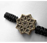 Ilhaam Eight-Point Star Bracelet, Islamic Jewellery Featuring Khatim Design, Adjustable Gold-Tone Muslim Unisex Bracelet, Elegant Faith-Inspired Accessory, for Everyday Wear